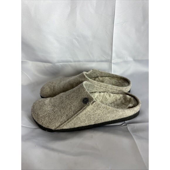Birkenstock Zermatt Rivet Wool Eggnog Sandals Size 38 - Picture 3 of 13